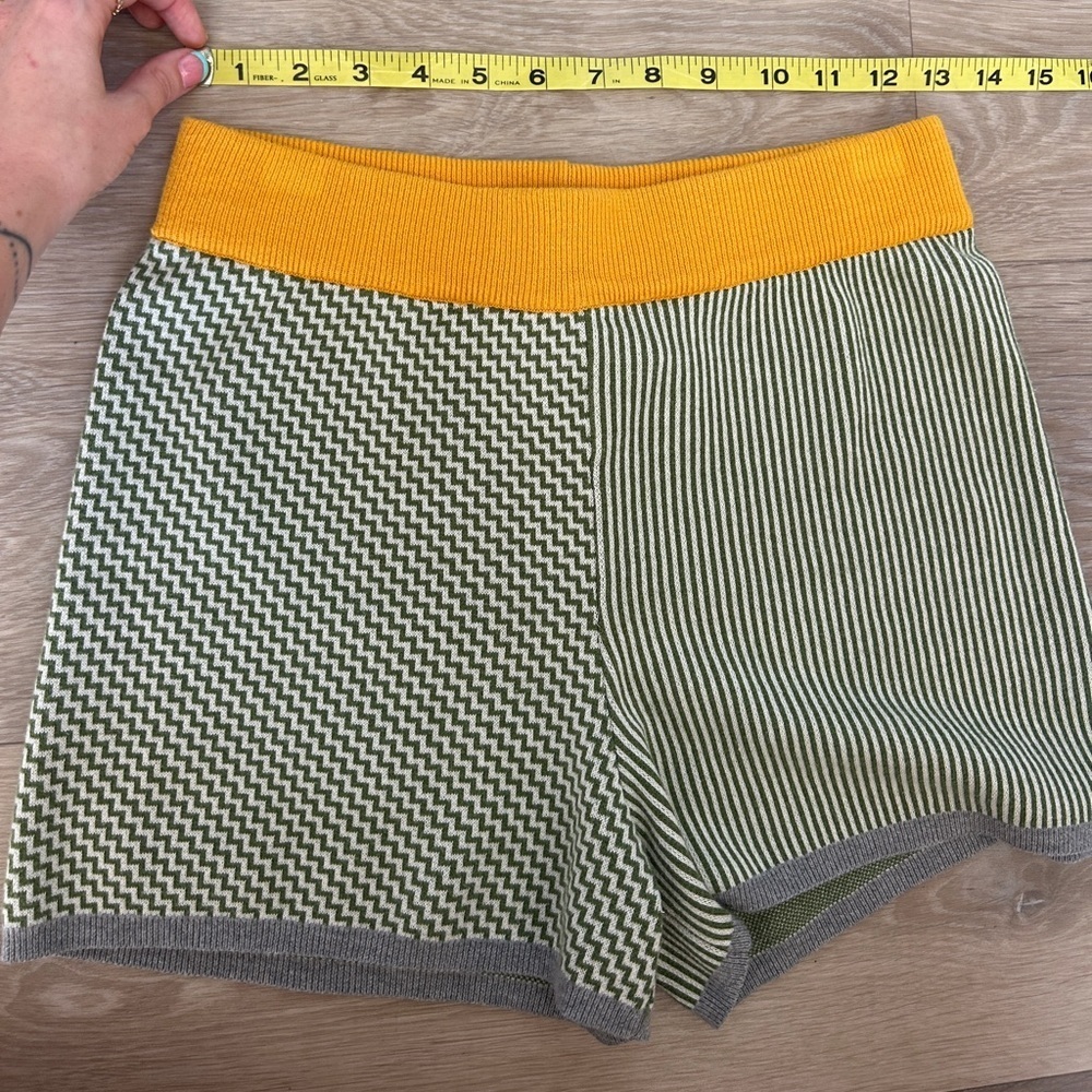 Anthropologie Dolan Left Coast Colorblock Knit Shorts — Size XS - Picture 3 of 5